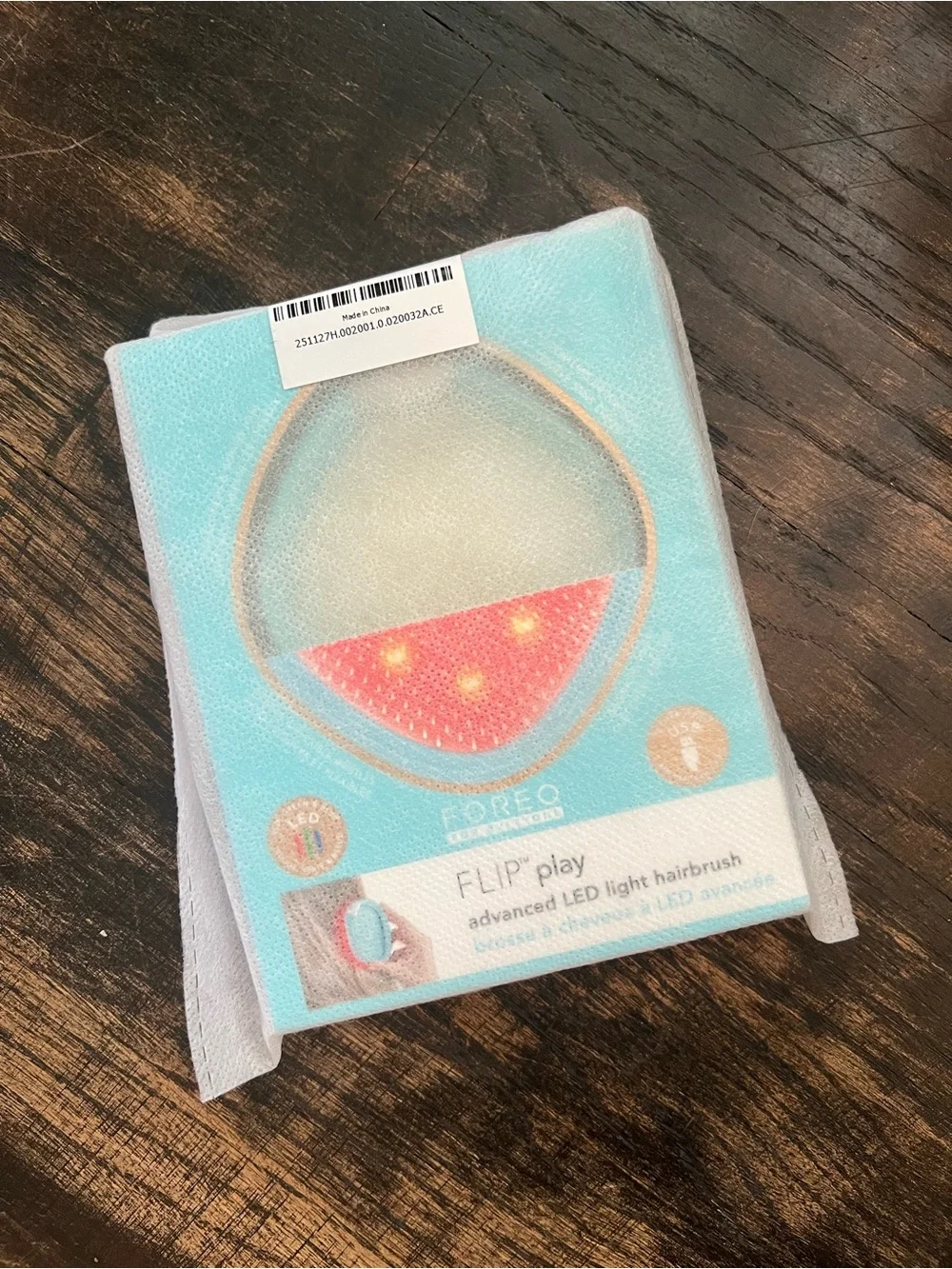 New FOREO FLIP Play Advanced RGB LED Light Hairbrush Blue
